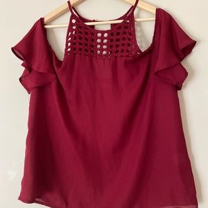 Maroon blouse